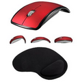 Promotek Wireless Mouse + Wrist Rest Mouse Pad